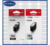 Genuine Canon PG595 / CL586 Ink Cartridges - For PIXMA TS4150i