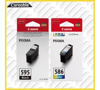Genuine Canon PG595 / CL586 Ink Cartridges - For PIXMA TS4150i
