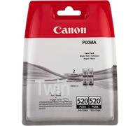 Genuine Canon PGi-520 Black CLi-521 Colour Ink Cartridges Lot For Canon Printers