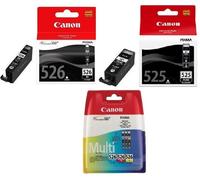 Genuine Canon PGI-525 Black & CLI-526 Black Cyan Magenta Yellow Ink Cartridg