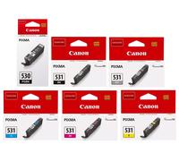 Genuine Canon PGI-530 CLI-531 Ink Cartridges for Pixma TS8750 Pixma TS8751 Lot