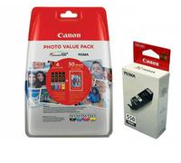 Canon CLI-551 BK/C/M/Y Ink Cartridge + Photo Paper Value Pack