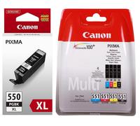 Genuine Canon PGI-550XL CLI-551 C/M/Y/B Ink Cartridges Multipack 6509B013 CLI551