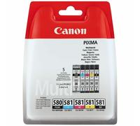 Genuine Canon PGI-580 / CLI-581 Ink Cartridges CMYK for Pixma TS9155 TS6150 Lot