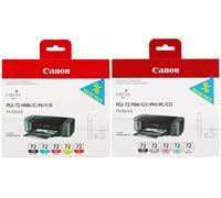 Genuine Canon PGI-72, Original Ink Cartridges, Canon Pixma Pro-10, Pro-10S Lot