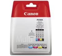 Canon CLI-571C/M/Y/BK Original Ink Cartridge Black, Cyan, Magenta, Yellow Pack of 4 Multipack