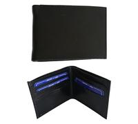 Genuine Cow Leather Card Wallet for Men - Slim Bi-Fold Credit Card Holder - Minimalist Mens Slim Wallet for Teen Boys, Dads, Husbands & Brothers - Unique Father’s Day, Birthday, Graduation Gift