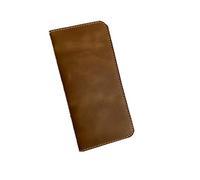 Genuine Cowhide Leather Passport Holder Vaccine Card Certificate Pass Travel Wallet Accessory Credit Card Tall Long Case Money Banknotes Boarding Pass Document Cover Badge Holder 8 inch * 4 inch