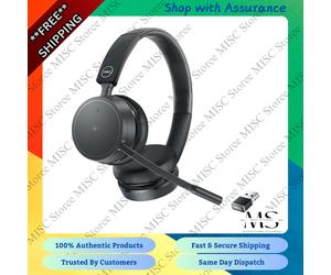 Genuine Dell Pro Wireless Headset WL5022 with Microphone MDW3X , 520-AATM - New