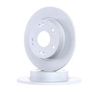 Genuine Delphi Rear Solid Coated Brake Discs Set Pair - BG4118C