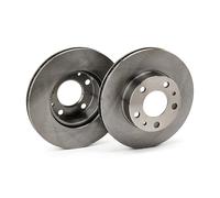 Genuine Delphi 280mm Plain Front Brake Disc Set Fits Peugeot Citroen Fiat BG3841