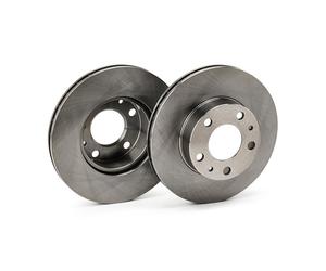 Genuine Delphi 280mm Plain Front Brake Disc Set Fits Peugeot Citroen Fiat BG3841