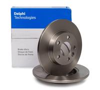 x2 Rear Brake Disc Delphi BG3416 Fits VW Transporter/Caravelle Transporter Solid
