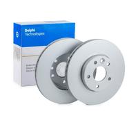 Genuine Delphi BG3868C Front Brake Disc Set Coated 278mm Fits Ford Volvo
