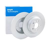 Delphi Brake Disc Set BG4063C Rear Coated 302mm x2 Fits Ford & Land Rover