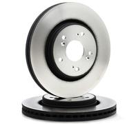 Genuine Delphi BG4250C Front Brake Disc Set 293mm Coated for Honda CR-V