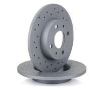 Genuine Delphi BG4936C Rear Brake Disc Set 240mm Coated for Abarth 500 595 695C