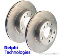 GENUINE DELPHI COATED FRONT BRAKE DISCS FOR PORSCHE 911 BOXSTER CAYMAN BG4781C