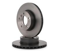 Genuine Delphi Front Coated Brake Disc Set Vented for BMW 1 Hatchback BG3998C
