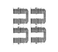 Genuine Delphi Rear Brake Pad Accessory Kit - LX0482