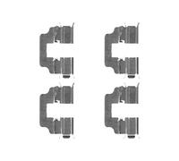 Rear Disc Brake Pad Accessory Kit Delphi LX0493 Fits Honda Civic CR-V