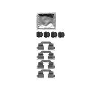 Disc Brake Pad Accessory Kit Delphi LX0665 Fits Opel Vauxhall Adam Corsa Mokka
