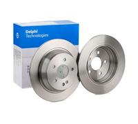Genuine Delphi Rear Plain Brake Disc Set for Mercedes Benz Vito Minibus BG3969
