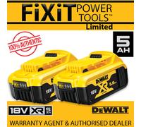 Genuine Dewalt 2 X DCB184 18v XR 5ah slide battery New