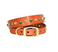 Genuine Diamond Rhinestone Pet Collar, Princess Bling Jewelry Collar for Small Puppies Kittens & Tiny Breeds(Color2,S)