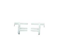 Genuine Dometic Blind Flyscreen End Clips White 4460001502 - Pack of 6