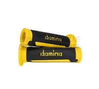 Genuine Domino Turismo Anthracite & Yellow A350 Grips for Modenas Bikes