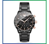 Genuine EMPORIO ARMANI AR70002 Ceramic Black Dial Bracelet Mens Fashion Watch
