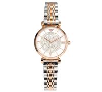 GENUINE EMPORIO ARMANI GIANNI T-BAR AR1926 GOLD & SILVER TONE WOMEN'S WATCH UK