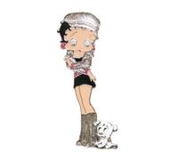 Genuine Enamel Betty Boop 'London' Figure Fridge Magnet Badge
