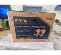 Genuine Epson 0594 Black Toner Twin Pack Aculaser C3900 CX37 Series Vat Inc