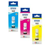 Genuine Epson 102 ink refill bottle for Epson EcoTank Series ET-4850 ET-4856 LOT