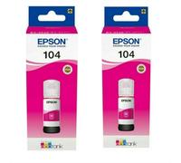 Genuine Epson 104 Ink Bottles CMYK Ecotank for Epson ET-2710 ET-2711 ET-4700 Lot