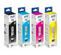 Genuine Epson 105 & 106, Ink Bottle, Ecotank ET-7700, Ecotank ET-7750, LOT