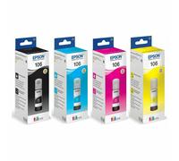 Genuine Epson 106 CMYK Ink Bottles For ET-7700 ET7750