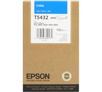 GENUINE Epson 110ml Ink T5432 (Cyan) Stylus Pro 4000/4400/7600/9600