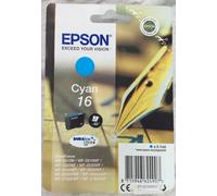 GENUINE EPSON 16 Cyan (blue) cartridge T1622 Pen & Crossword ink boxed