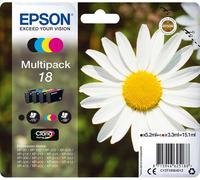 Genuine Epson 18 Black/Cyan/Magenta/Yellow Ink Cartridge Multipack