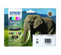 EPSON 24XL ink cartridge black and five colour high capacity 55.7ml 1-pack blister without alarm