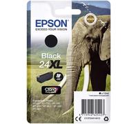 Genuine Epson 24XL Black Elephant High Yield, Claria Photo HD Ink Exp. 04/25