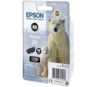 Epson 26 Polar Bear Photo Black Genuine, Claria Premium Ink Cartridge, Standard Capacity