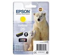 EPSON 26 ink cartridge yellow standard capacity 4.5ml 300 pages 1-pack blister without alarm