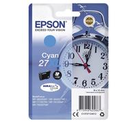 EPSON 27XL ink cartridge cyan high capacity 10.4ml 1.100 pages 1-pack blister without alarm - DURABrite ultra ink