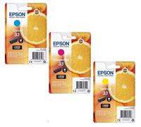 Genuine Epson 33, Orange Ink Cartridges, XP-540, XP-640, XP-645, XP-900, LOT