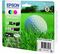 Genuine Epson 34XL Black / Epson 34 Multipack Ink Cartridges For WF-3725DWF Lot