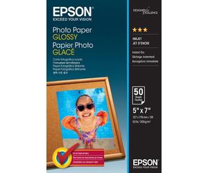 Genuine Epson 5x7" Original Glossy Photo Paper 200gsm 50 Sheets (C13S042545)